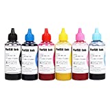 CoYlBod 6 Colors Sublimation Ink Refilled Bottles for Epson Artisan 1430 1400 835 L805 L800 837 710 810 700 725 730 Printers ,Sublimation Ink 6 Colors Refill Ink kit for Refillable Cartridges CISS