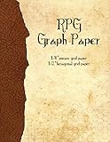 RPG Graph Paper: 1/4-inch Grid & 1/2-inch Hexagonal Grid Paper for Map-Drawing
