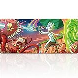 Beyme Large Gaming Mouse Pad XXL Size (900x400mm) Extended Mouse Mat/Desk Pad with Non-Slip Rubber Base, Special-Textured Surface for Keyboard and Mouse (90x40 rikgun)