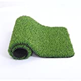 MAYSHINE Artificial Grass Door Mat Indoor/Outdoor Rug Green Turf Perfect for Multi-Purpose Home Entryway Scraper Doormat Dog Mats 17x29.5 Inches