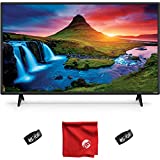 VIZIO 32-inch D-Series Full HD 1080p Smart TV (D32f) with AirPlay and Chromecast Built-in, Screen Mirroring, Voice Control, & 150+ Free Streaming Channels Bundle with Cable Ties and Microfiber