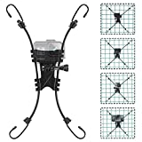 Koqeiey Fence Mount - Swing Vision Fence Mount Compatible with Gopro11, iPhone, Phone, Mevo Start and Other Action Cameras for Softball, Tennis, Baseball, Football, Net/Chain Link Games Recording