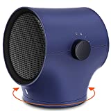 Space Heater, 1s Fast Heating Electric Heaters for Indoor Use with 3 Settings, Wide Oscillating Ceramic PTC Personal Heater, Wind Talk Portable Room Small Heater with Overheat & Tip-over Protection…
