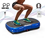Vibration Plate Exercise Machine with Bluetooth Speaker, 99 Levels & 10 Modes Whole Body Shape Vibration Platform Machine with Jump Rope for Weight Loss Fitness, Home Gym Equipment Workout Machine
