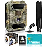 CREATIVE XP Cellular Trail Camera - Outdoor 1080p HD Game Camera w/ Night Vision - Motion Activated, Waterproof Trail Cameras for Deer, Wildlife, Hunting and Security w/ SD & 4G Sim Card