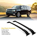ALAVENTE Roof Rack Crossbars for GMC Yukon XL/Chevrolet Tahoe/Chevrolet Suburban/Cadillac Escalade ESV 2015-2020 w/Top Side Rail, Rooftop Luggage Cross Bars for Canoe Kayak Bike