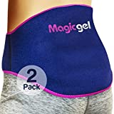Back Pain Relief Gel Pack: Hot or Cold Ice Packs for Back Injuries - Reusable (Relief for Lower Lumbar, Sciatic Nerve, Degenerative Disc Disease, Coccyx, Tailbone Pain) by Magic Gel