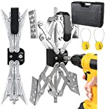 Maxchock X-Shaped RV Stabilizer Wheel Chock (Allow Drill Adjust) Dual Axel RV Travel Trailer Camper Tire While Camping -2 Pack