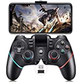 Vbepos Mobile Game Controller, Upgrade 2.4G & Bluetooth Wireless Gamepad Gaming Joystick for iPhone/ Android/ PC Windows/ PS4/ PS3/ Smart TV