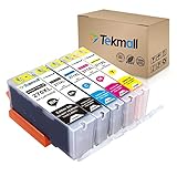 TekMall Compatible Ink Cartridges C A K E Food Grade PGI-270XL CLI-271XL 270 Ink 271 Food Ink Work with PIXMA TS5020, TS6020, MG6821,MG5720, MG5721,MG5722,MG6820,MG6822 Printers--5 Packs(No Grey)