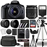 Canon Cameras EOS 2000D / Rebel T7 Digital SLR Camera Body w/Canon EF-S 18-55mm f/3.5-5.6 Lens 3 Lens DSLR Kit Bundled with Complete Accessory Bundle+ 64GB+ Flash+ More - International Model (Renewed)