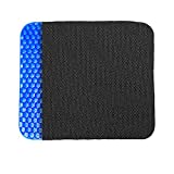 POVAST Gel Seat Cushion, Pressure Relief Double Layer Honeycomb Breathable Chair Pad for Car Driver Home Office Chair Wheel Chair Truck Butt Hip Support, Tailbone Sciatic Nerve Spine Pain Relief