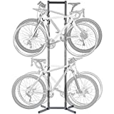 Delta Cycle Canaletto Bike Rack Garage - 4 Bike Storage Rack - No Drilling Required - Fully Adjustable Vertical Bike Rack for Any Style Bicycle - Freestanding Wall Bike Rack Holds Up to 160 lbs