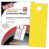 Yellow Jumbo Door Hangers - Pack of 100