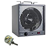 Dr. Infrared Heater 5600W Garage Workshop Portable Industrial Space Heater, Gray