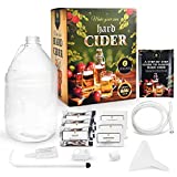 Hard Apple Cider Brewing Kit, Natural Ingredients with Reusable Equipment and Supplies, Step-by-Step Starter Set for Beginner Home Brew