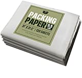 Newsprint Packing Paper: 5.5 lbs (~120 Sheets) of Unprinted, Clean Newsprint Paper, 31' x 21.5'