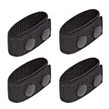 LUITON Duty Belt Keeper with Double Snaps for 2¼' Wide Belt Security Tactical Belt Police Military Equipment Accessories (Set of 4)