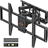 ELIVED TV Wall Mount for Most 37-82 Inch Flat Screen TVs, Swivel and Tilt Full Motion TV Mount Bracket with Articulating Dual Arms, Max VESA 600x400mm, 100 lbs. Loading, Fits 16' Wood Studs, YD3003