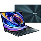 CUK ASUS ZenBook Pro Duo Laptop with Screenpad Plus (Intel i9-11900H, 32GB DDR4 RAM, 2TB NVMe SSD, NVIDIA GeForce RTX 3080 8GB, 15.6' UHD OLED Touchscreen, Windows 11 Pro) Creator Notebook Computer