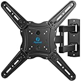 Pipishell Full Motion TV Wall Mount for 26-60 inch Flat or Curved TVs up to 88 lbs, TV Bracket Wall Mount with Articulating Arms, Extension, Tilt, Swivel, Leveling, Max VESA 400x400mm, PIMF7