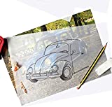 A4 Size Artist’s Tracing Paper, 8.3 x 11.5 inch, 100 Sheets-Translucent Sketching and Tracing Paper for Pencil, Marker and Ink, Lightweight