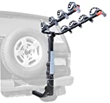 Allen Sports Premier Hitch Mounted 4-Bike Carrier for Vehicles with External Spare Tires, Model S645