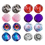 TBOSEN 16PCS Set Mixed Acrylic Ear Gauges Plugs and Tunnels Ears Gauges Piercing Expander Stretchers Gift 0g-1' in 8mm-25mm