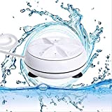 Portable Washing Machine, Mini Ultrasonic Washing Machine 3 in 1 Dishwashers Ultrasonic Waves Suitable for Home, Business, Travel, College Room, RV, Apartment