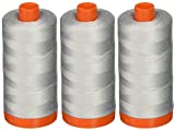 3-Pack - Aurifil 50WT - Dove, Solid - Mako Cotton Thread - 1422Yds Each