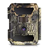 WingHome Trail Camera, 12/16/22MP 1080P Game Camera with Night Vision No Glow, 0.4s Trigger Time Outdoor Wildlife Camera Motion Activated Waterproof, 58pcs IR LEDs Infrared Hunting Camera