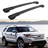 Cross Bars Roof Racks fit for 2011 2012 2013 2014 2015 Ford Explorer,Luggage Crossbars Cargo Bag Carrier Aluminum Rooftop Set Carrying Kayak Bike Canoe