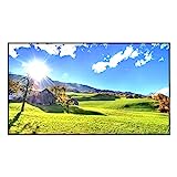 KUVAVISION True 1500 Nits 49 Inch 4K UHD HDR Full Shade Sun Readable Smart Outdoor TV with HDMI, USB, WiFi, 40W Sound Bar and Wall Mount, Black