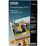 Epson Presentation Paper MATTE (8.5x14 Inches, 100 Sheets) (S041067),Bright White