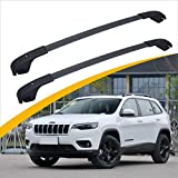 Rycom Roof Rack Cross Bar Rail Compatible with Jeep Cherokee 2014-2022 Side Rails Locka，Aluminum Carrying Kayaks, Canoes, Luggageble Luggage Carrier