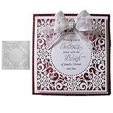 New Snowflake Frame Metal Cutting Die Cuts, DIY Crafts New Snowflake Frame Scrapbook Paper Cards Cutting Dies Cut Stencils for DIY Embossing Card Making Book Tags Decorative Paper Dies Scrapbooking