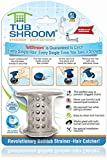 TubShroom Tub Hair Catcher Drain Protector, Fits 1.5'-1.75', Gray