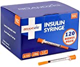 Ultra-Fine Insulin Syringes 29G 1cc 1/2' 120 Pack