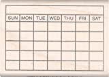Stamps by Impression Bullet Journal 5 Row Calendar Rubber Stamp 1½' X 2¼', 1.75' x 2.5'