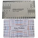 BIGTEDDY - String Action Ruler Gauge Measuring Tool for Electric Acoustic Guitar Bass Mandolin Banjo