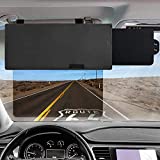 Veharvim Polarized Sun Visor for Car, UV400 Car Sun Visor Extension with Polycarbonate Lens and Side Sunshade,Anti-Glare Car Visor for Clearer Vision and Safe Driving,UV-Filtering/Protection