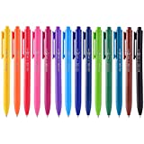 ParKoo Retractable Gel Pens 0.7mm Quick Dry Ink, 14 Assorted Candy Colors Fine Point Smooth Writing Pens for Bullet Journaling Writing Note Taking Office Supplies