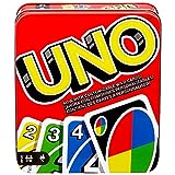 UNO Card Game for Family Night, Travel Game & Gift for Kids In a Collectible Storage Tin for 2-10 Players [Amazon Exclusive]