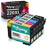 Sepeey Remanufactured Ink Cartridge Replacement for Epson 220 220XL 220 XL T220, Use with Epson WF-2760 WF-2750 WF-2630 WF-2650 WF-2660 Expression Home XP-420 XP-320 XP-424 Printer, 5 Packs