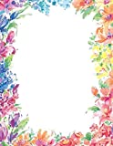 Great Papers! Bright Floral Letterhead, 80 Count, 8.5'x11' (2014333)