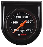 Bosch SP0F000053 Style Line 2' Mechanical Water/Oil Temperature Gauge (Black Dial Face, Black Bezel)