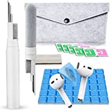 Cleaner Kit Compatible with Airpods, Earbuds Cleaning kit for Airpods Pro 1 2 3, Phone Cleaner kit with Brush for Bluetooth Earbuds Cleaner, Wireless Earphones,iPhone,Laptop, Camera (White)