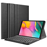 Fintie Keyboard Case for Samsung Galaxy Tab A 10.1 2019 Model SM-T510/T515/T517, Slim Shell Lightweight Stand Cover with Detachable Wireless Bluetooth Keyboard, Black