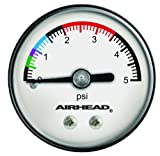 Airhead Pressure Gauge, White/Black (AHPG-1)