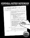 Cornell Notes Notebook: College Ruled Composition Book for Students, Writers & School Note Taking: Perfect for Classroom notes, lectures, tutorials, ... planning (Blank Books for College Students)